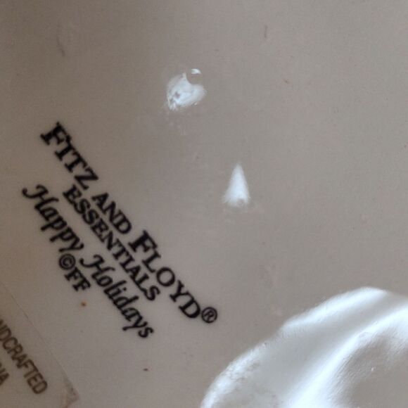 👍 Fitz and Floyd Santa Christmas Plate. C7 - Picture 4 of 6